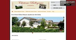 Desktop Screenshot of chateaubellegravepomerol.com